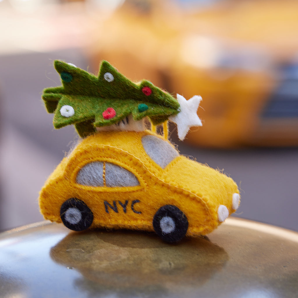Décoration de taxi de Noël