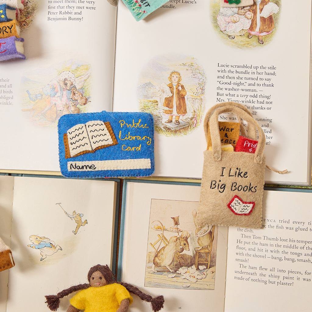 J'aime les gros livres : ornement de sac fourre-tout