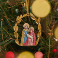Ornement de la Nativité en métal