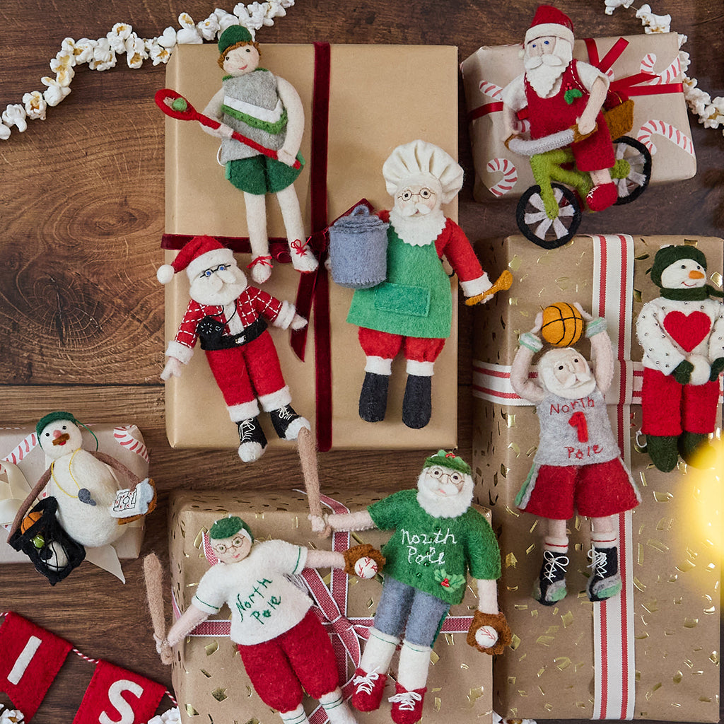 Bonhomme de neige entraîneur sportif (décoration)