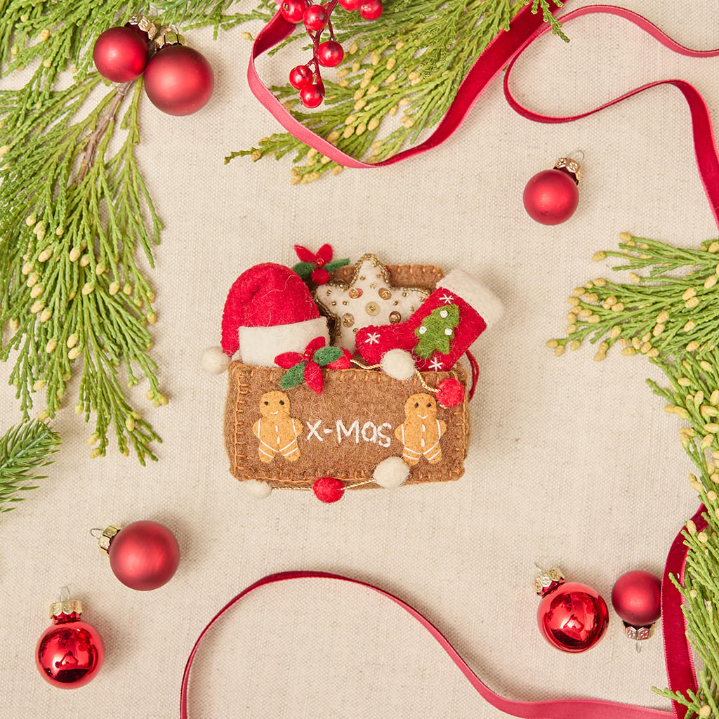 Boîte à décorations de Noël Ornement