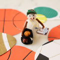Bonhomme de neige entraîneur sportif (décoration)