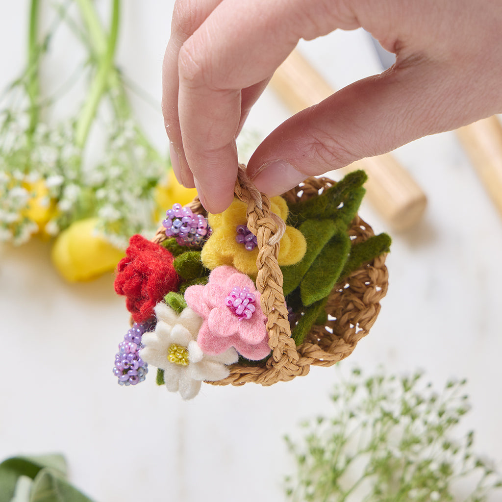Ornement pour panier de fleurs de jardin