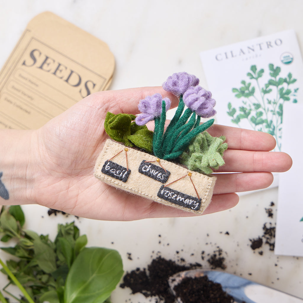 Ornement de jardin d'herbes aromatiques