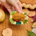 Ornement Assiette Dinde de Noël