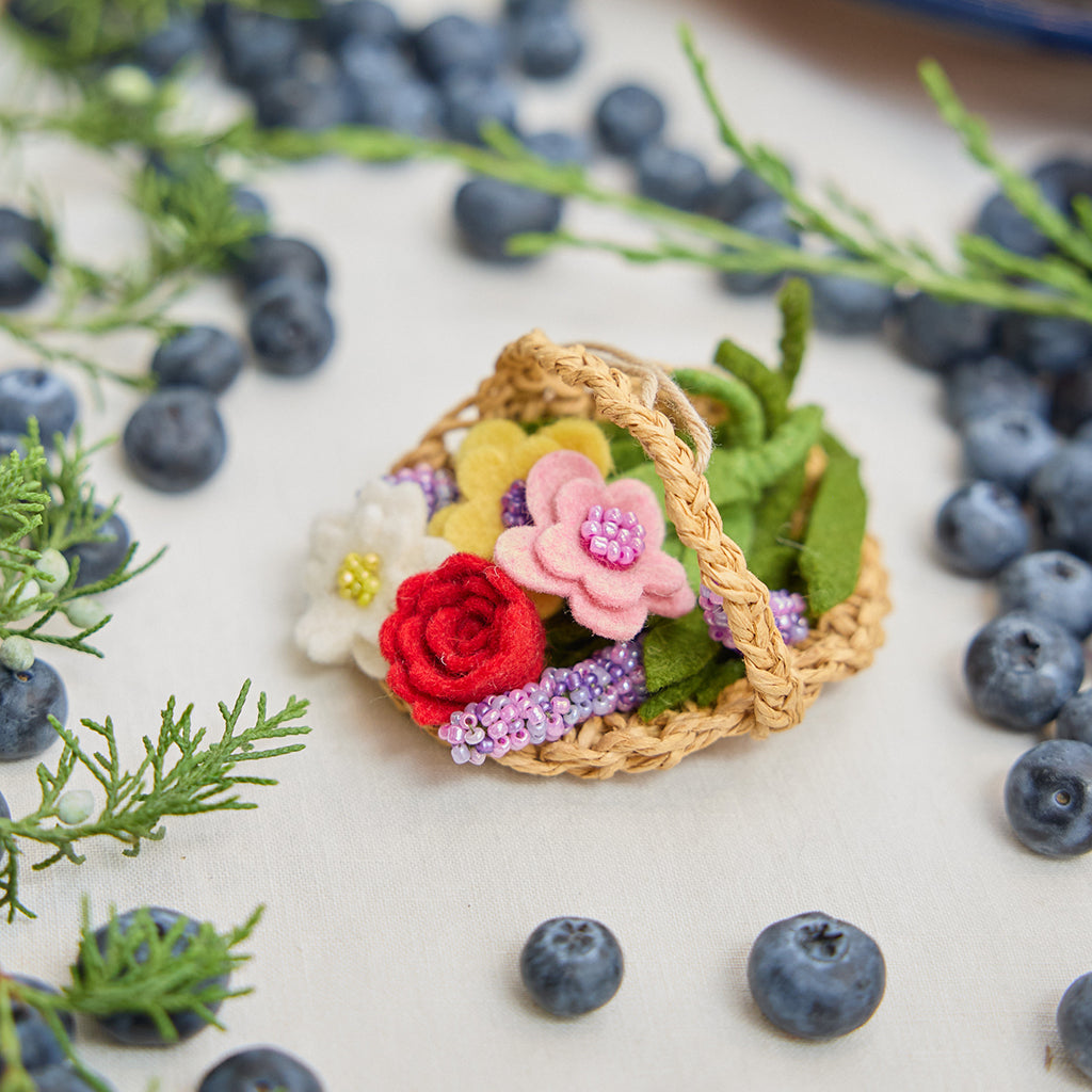 Ornement pour panier de fleurs de jardin