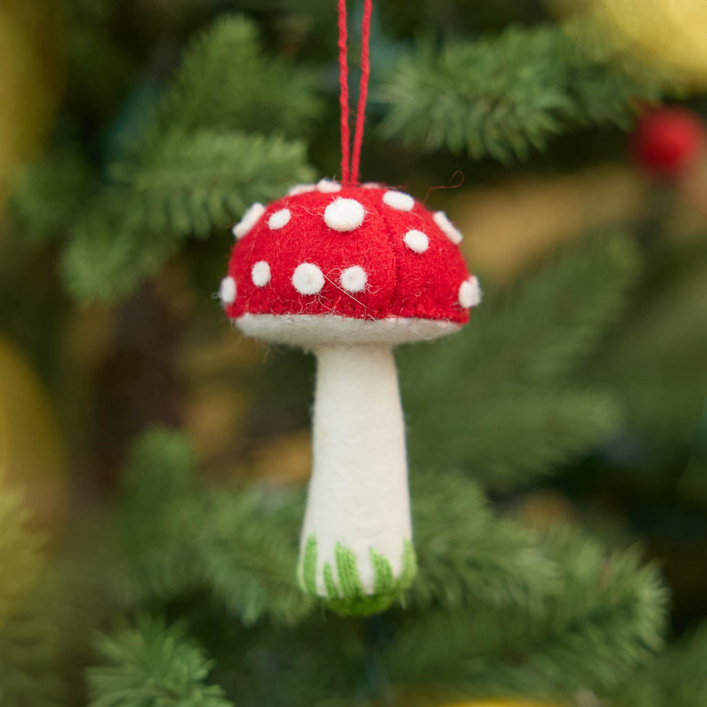 Ornement Champignon Rouge