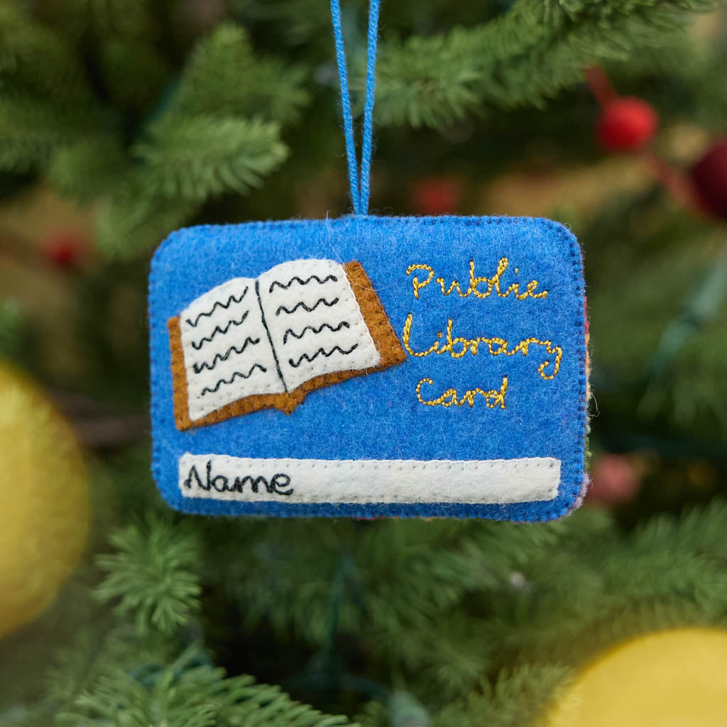 Ornement de carte de bibliothèque