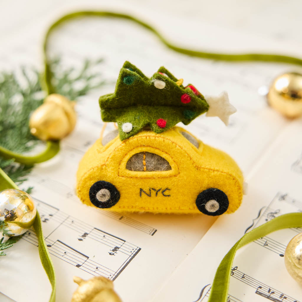 Décoration de taxi de Noël