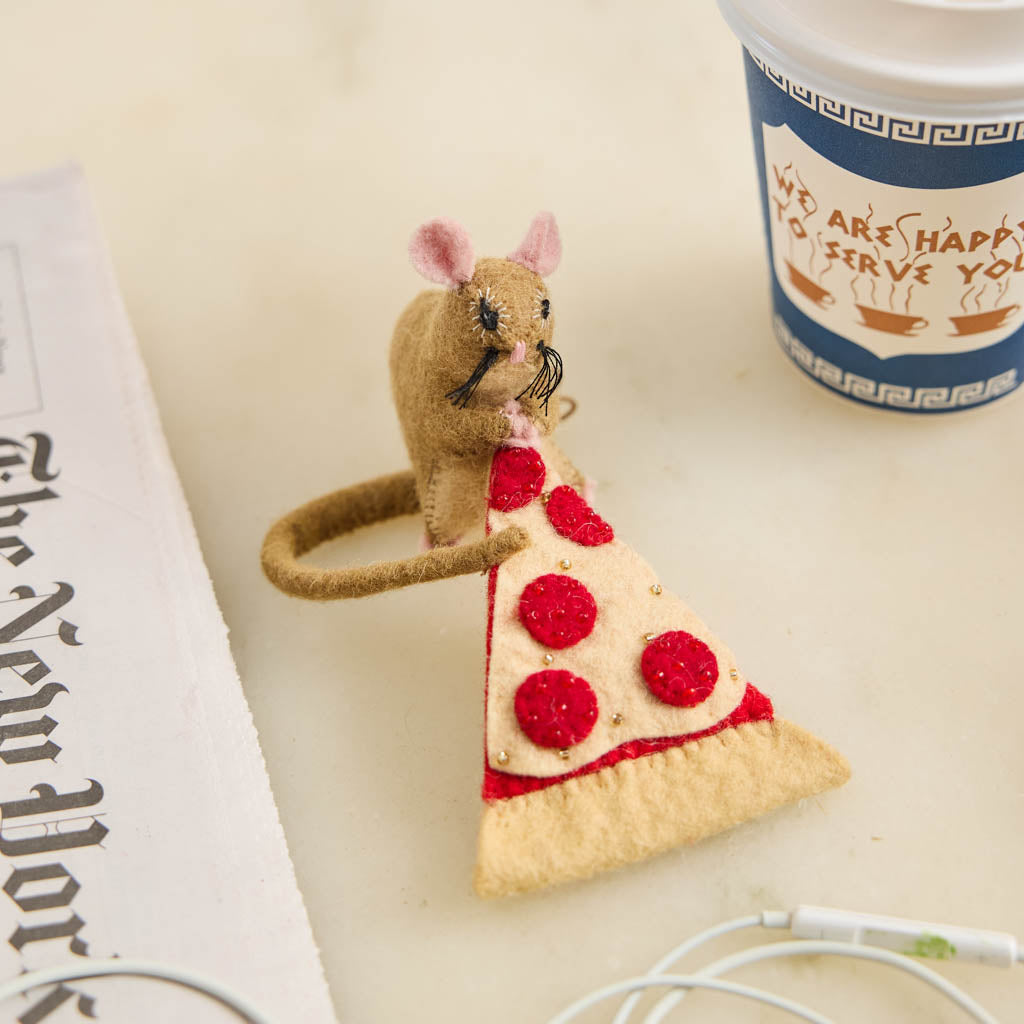Ornement du rat à pizza