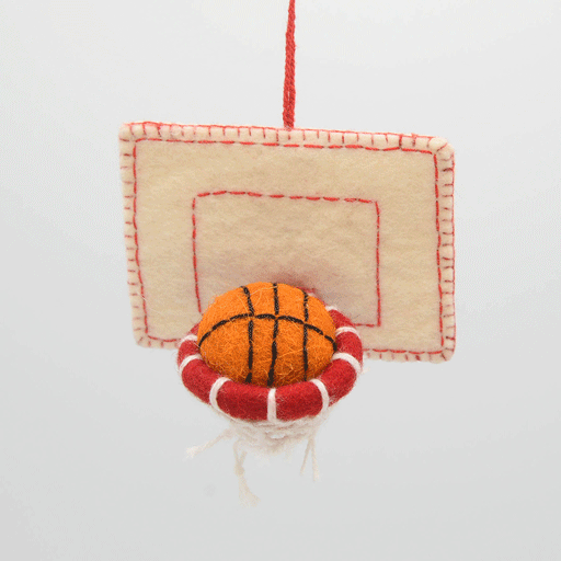 Ornement de panier de basket