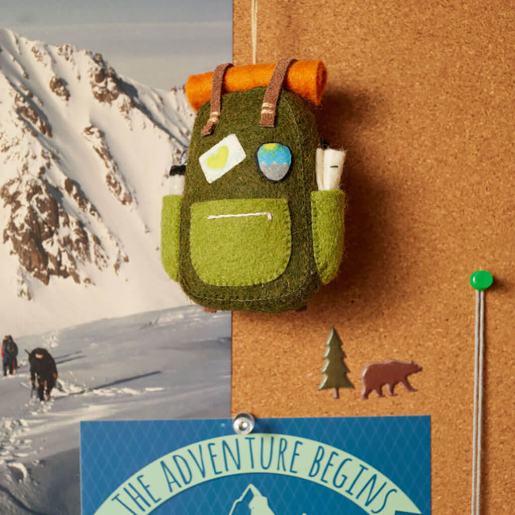 Ornement Sac à Dos J'aime le Camping