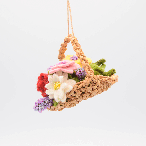 Ornement pour panier de fleurs de jardin
