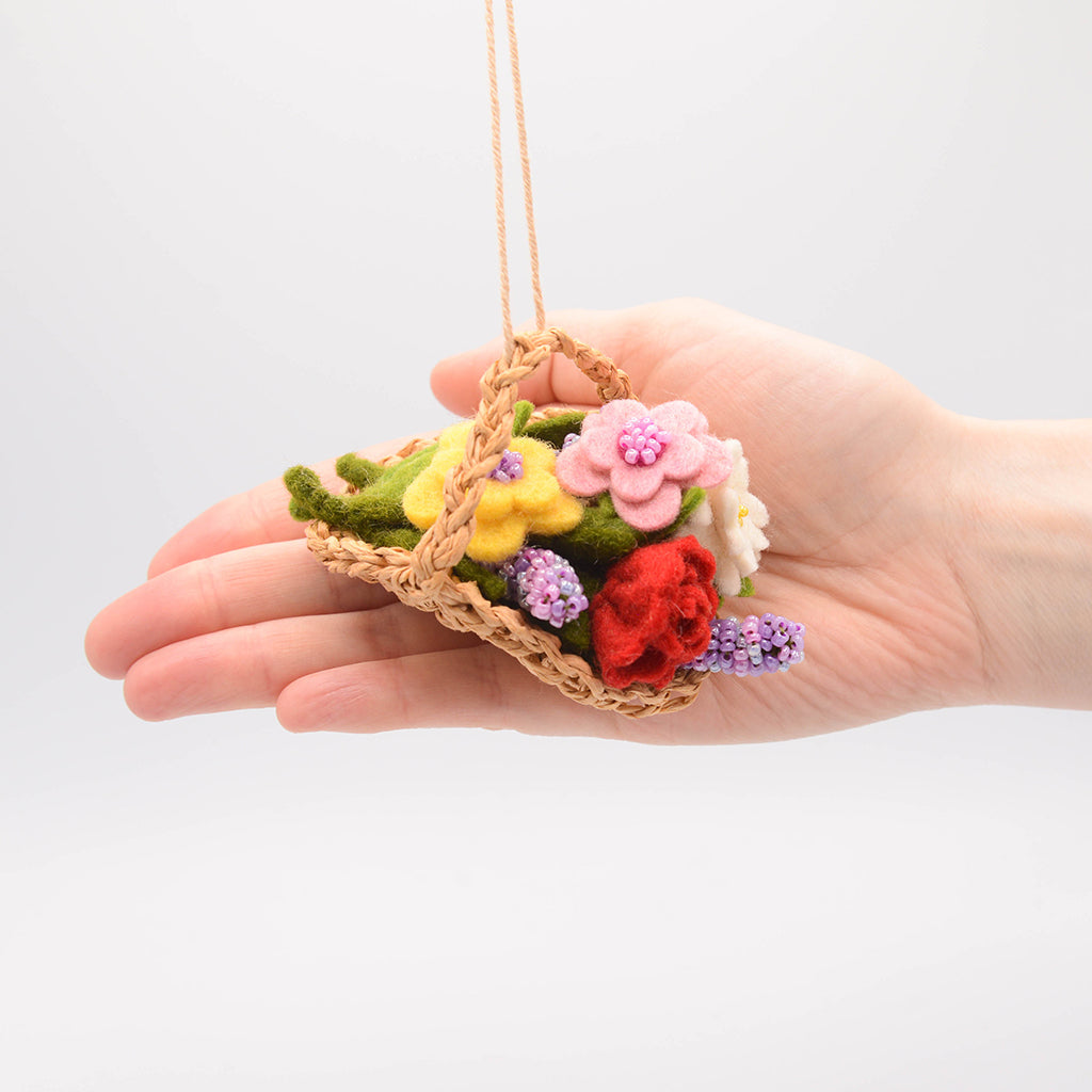 Ornement pour panier de fleurs de jardin