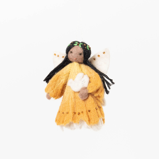 Petit ange colombe de la paix ornement