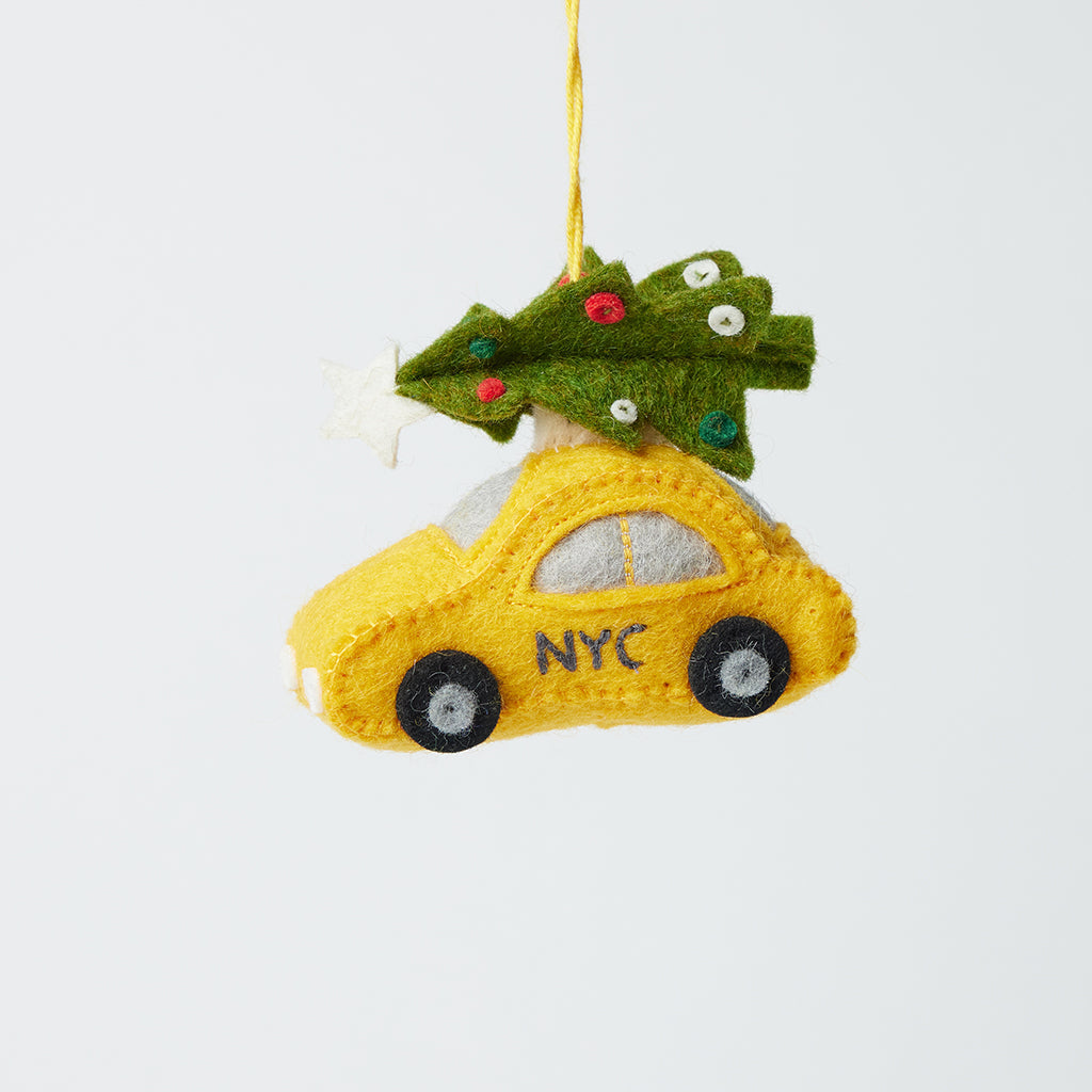 Décoration de taxi de Noël