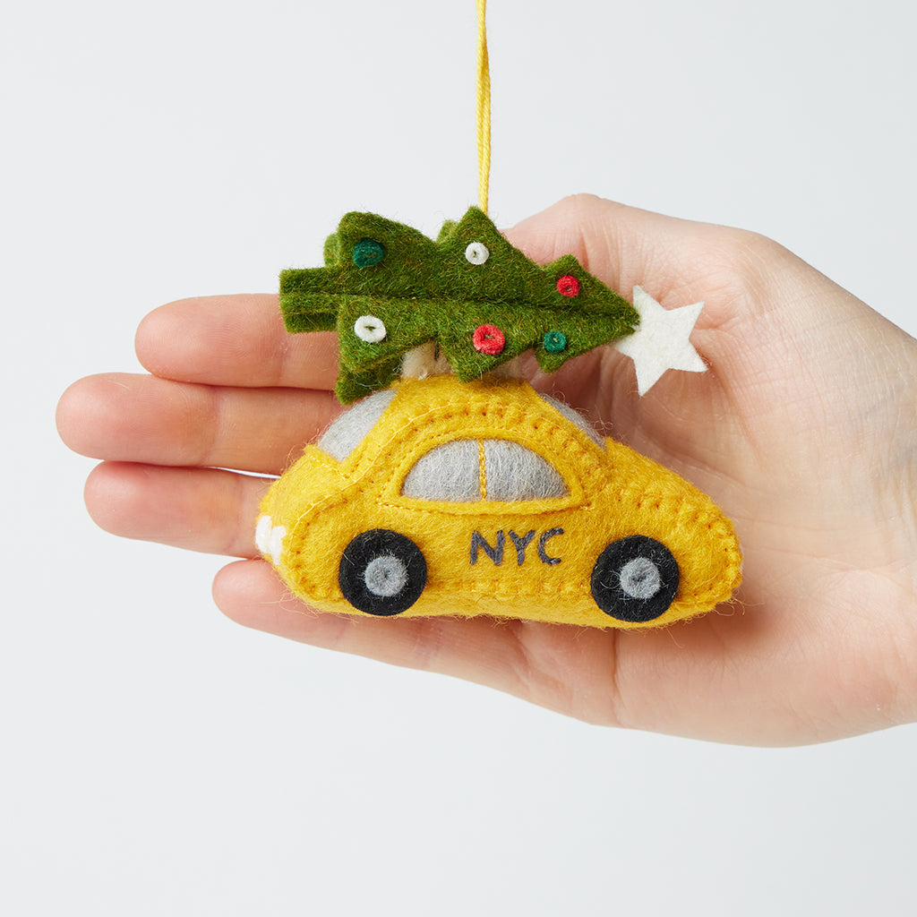 Décoration de taxi de Noël