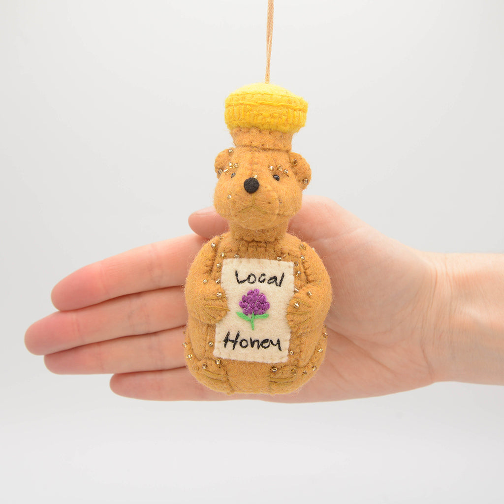 Ornement en forme de pot à miel Honey Bear - Édition Collector