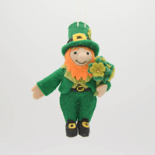 Mini-ornement de lutin irlandais