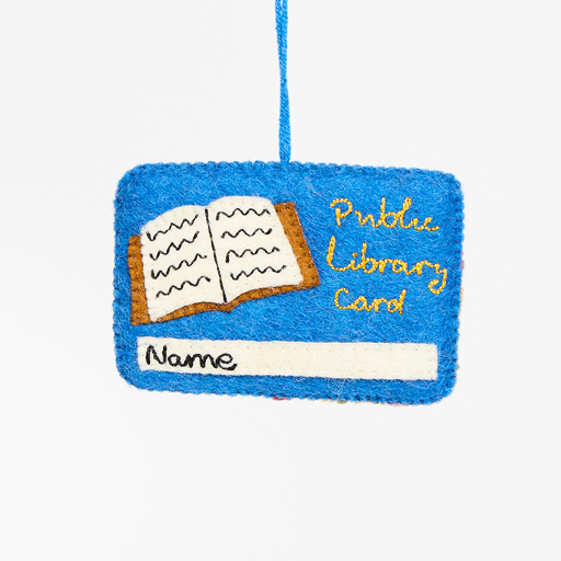Ornement de carte de bibliothèque