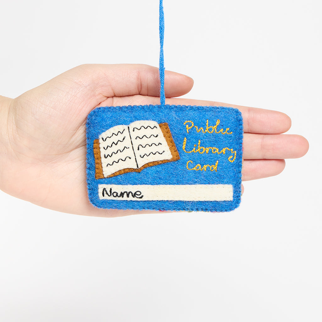 Ornement de carte de bibliothèque