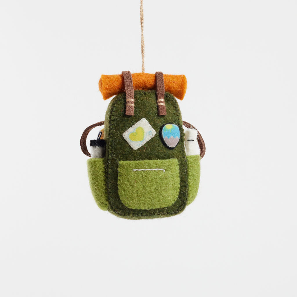 Ornement Sac à Dos J'aime le Camping