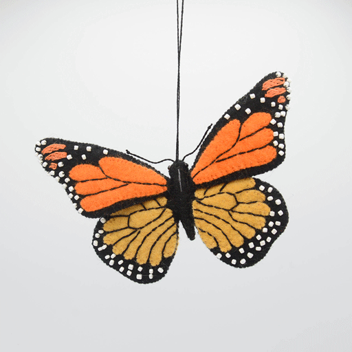 Ornement majestueux du papillon monarque