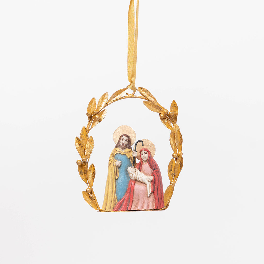Ornement de la Nativité en métal