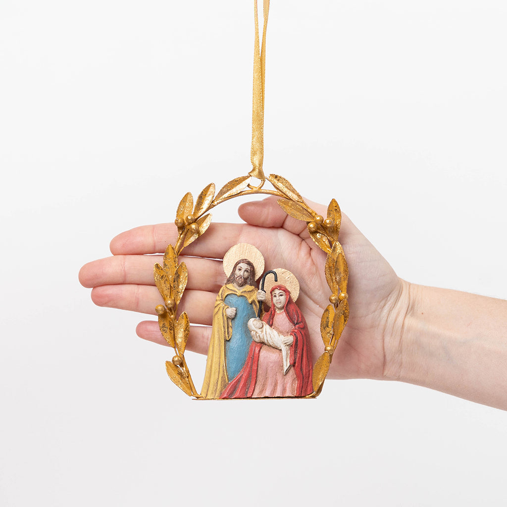 Ornement de la Nativité en métal