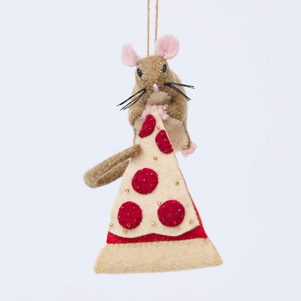 Ornement du rat à pizza