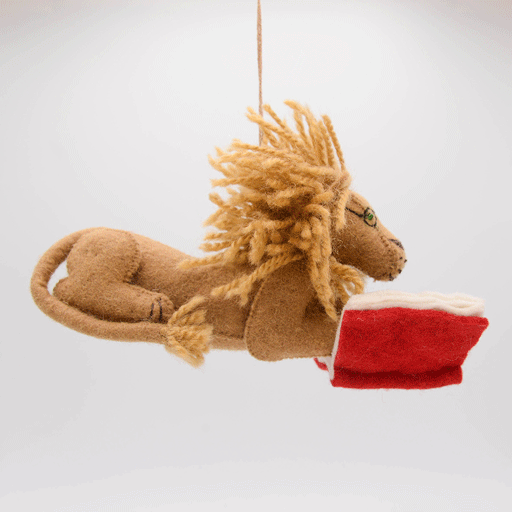 L'ornement lion de lecture