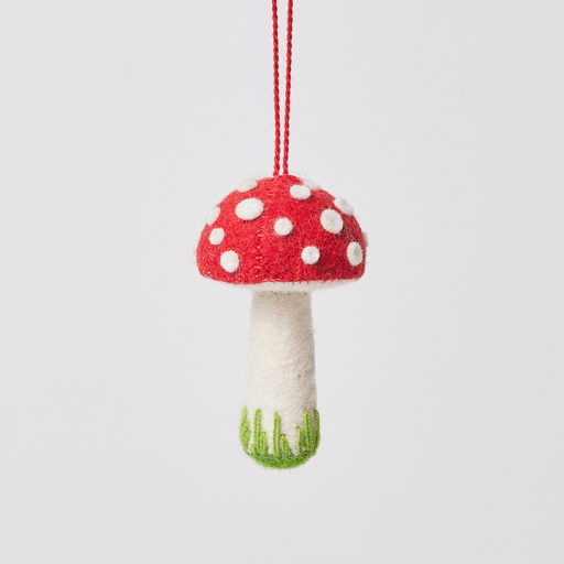 Ornement Champignon Rouge