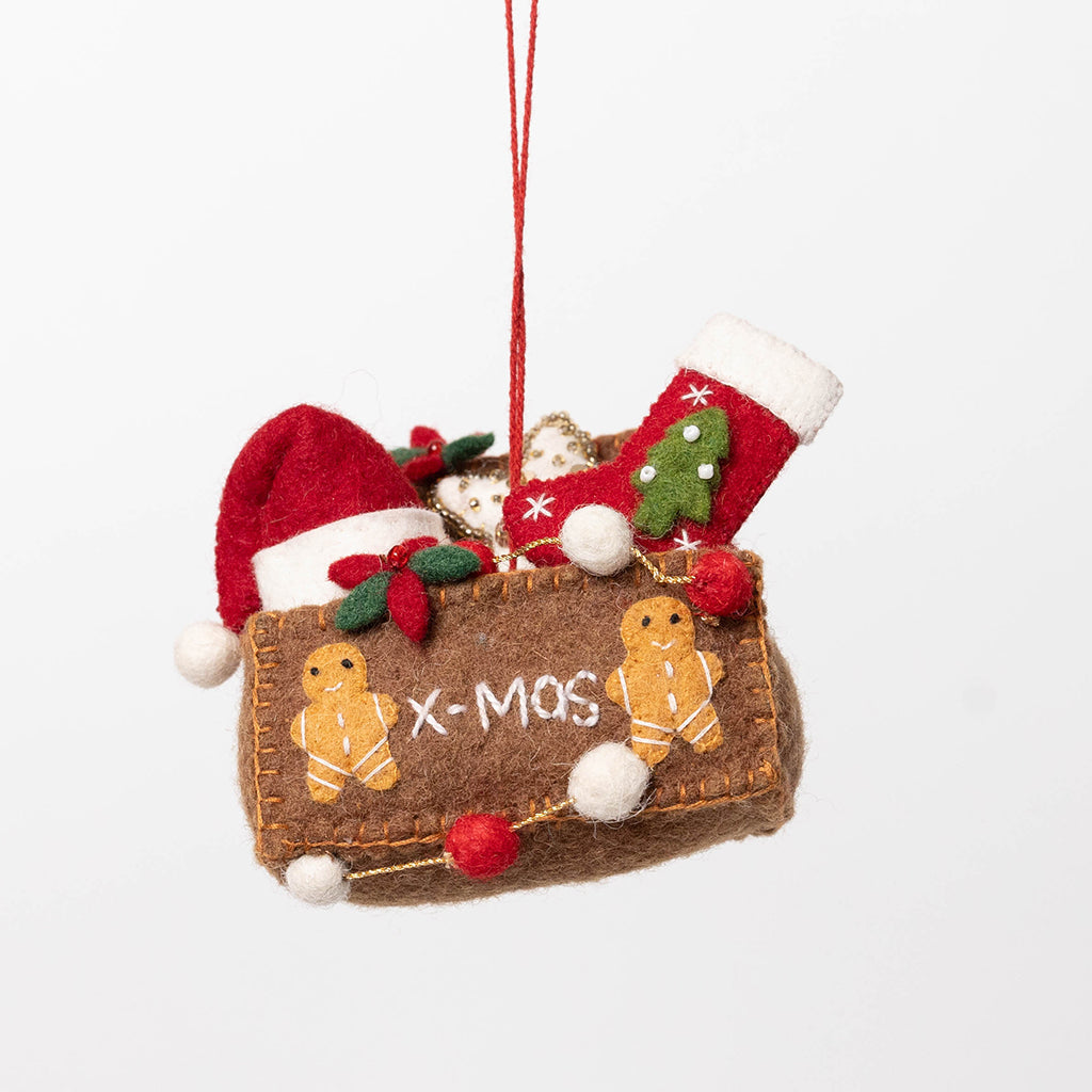 Boîte à décorations de Noël Ornement