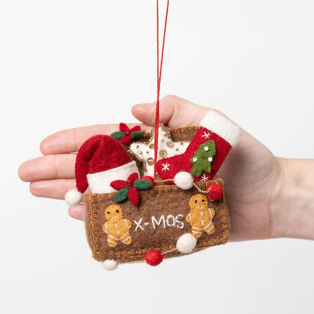Boîte à décorations de Noël Ornement